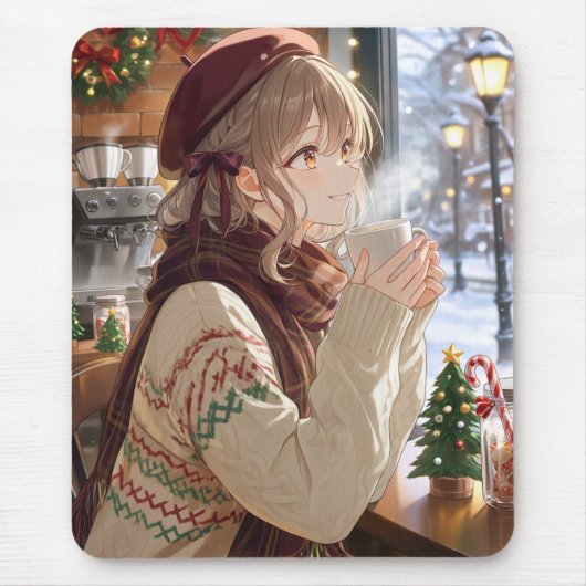 Anime-Mädchen-Mauspad Mousepad (Vorne)