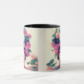 Anime-Mädchen mit Lotusblüten gekrönt Tasse (Zentrum)