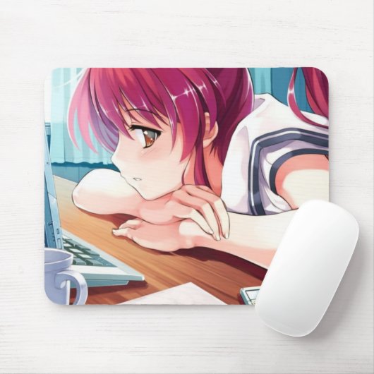 Anime-Mädchen Mousepad (Mit Mouse)