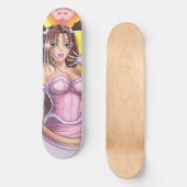 Anime-Mädchen - Nikki Skateboard (Vorderseite)