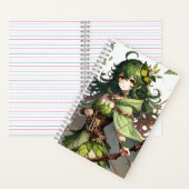 Anime-Mädchen Notizbuch (Innen)
