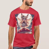 Anime-Mädchen Pixie Hippie Mond Fee T-Shirt (Vorderseite)