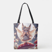 Anime Mädchen Pixie Hippie Mond Fee Tasche (Rückseite)