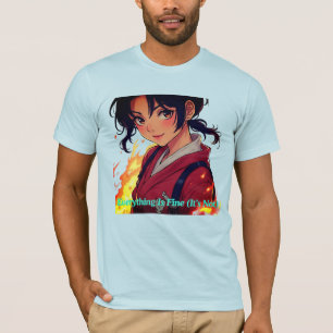 Anime-Mädchen – Sanftes ästhetisches Charakterkonz T-Shirt