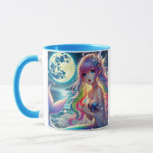 Anime-Mädchen singt Mondlicht Pixie Regenbogen Mee Tasse (Links)