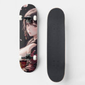 Anime-Mädchen Skateboard (Vorderseite)