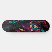 Anime-Mädchen Skateboard (Horizontal)