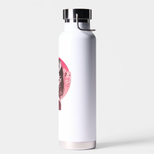 Anime-Mädchen stilvoller Aufkleber Trinkflasche (Links)