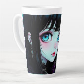  Anime-Mädchen und Siamkatze  Milchtasse (Linke Ecke)