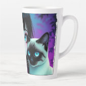  Anime-Mädchen und Siamkatze  Milchtasse (Rechts)