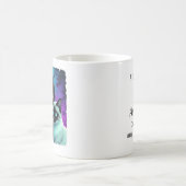 Anime-Mädchen und Siamkatzen-Zitat Kaffeetasse (Mittel)