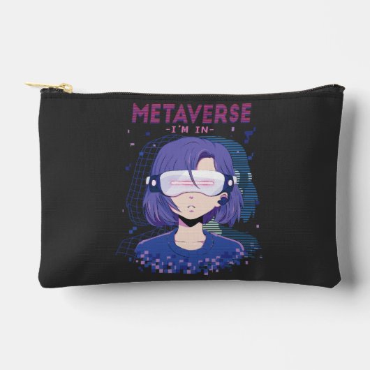 Anime-Mädchen Virtual-Reality-Brille Accessoire-Ta Zubehörtasche (Vorderseite)