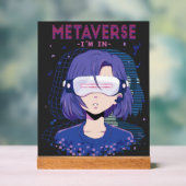 Anime-Mädchen Virtual Reality Brille Acryl-Schild Acrylschild (Neutral)