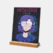 Anime-Mädchen Virtual Reality Brille Acryl-Schild Acrylschild (Winkel)