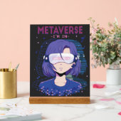 Anime-Mädchen Virtual Reality Brille Acryl-Schild Acrylschild (Hochzeit)