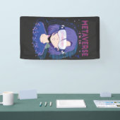Anime-Mädchen Virtual-Reality-Brille Banner (Messe)