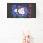 Anime-Mädchen Virtual-Reality-Brille Banner (InSitu)