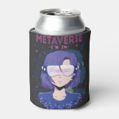 Anime-Mädchen Virtual Reality Brille Can Cooler Dosenkühler (Kanne Vorderseite)