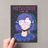 Anime-Mädchen Virtual Reality Brille Einladungen (Insitu (Handheld))