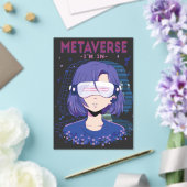 Anime-Mädchen Virtual Reality Brille Einladungen (In Situ (Hochzeit))