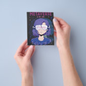 Anime-Mädchen Virtual-Reality-Brille Flyer (Gruppe)