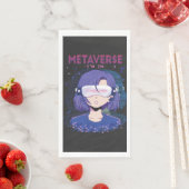 Anime-Mädchen Virtual-Reality-Brille Gästehandtüch Serviette (Beispiel)