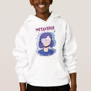 Anime-Mädchen Virtual-Reality-Brille Hoodie