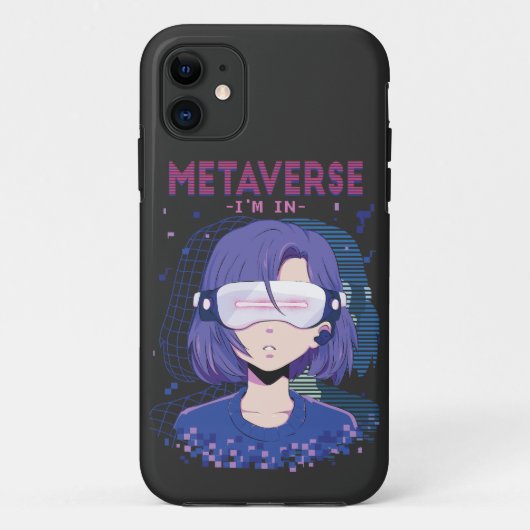 Anime-Mädchen Virtual Reality Brille iPhone-Hülle Case-Mate iPhone Hülle (Rückseite)
