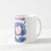 Anime-Mädchen Virtual-Reality-Brille Kaffeetasse (VorderseiteRechts)