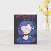 Anime-Mädchen Virtual Reality Brille Karte (Gelbe Blume)