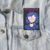 Anime-Mädchen Virtual Reality Brille Knopf Button (Insitu)