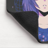 Anime-Mädchen Virtual Reality Brille Mauspad (Ecke)