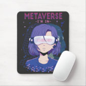 Anime-Mädchen Virtual Reality Brille Mauspad (Mit Mouse)