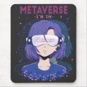 Anime-Mädchen Virtual Reality Brille Mauspad (Vorne)