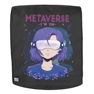 Anime-Mädchen Virtual-Reality-Brille Rucksack
