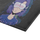 Anime-Mädchen Virtual-Reality-Brille Schneidbrett Schneidebrett (Ecke)