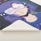 Anime-Mädchen Virtual-Reality-Brille Sherpa-Decke Sherpadecke (3/4)