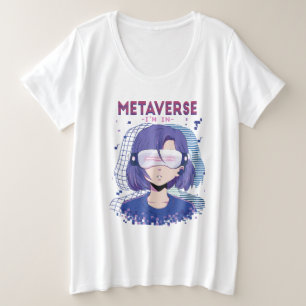 Anime-Mädchen Virtual-Reality-Brille T-Shirt