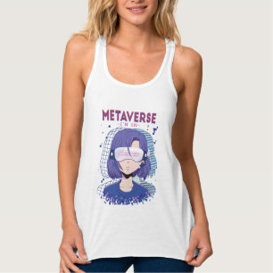 Anime-Mädchen Virtual-Reality-Brille Tank Top