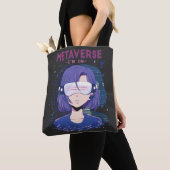 Anime-Mädchen Virtual-Reality-Brille Tote Bag Tasche (Von Nahem)
