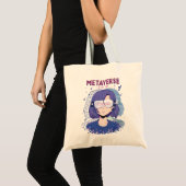 Anime-Mädchen Virtual Reality Brille Tote Bag Tragetasche (Vorderseite (Produkt))