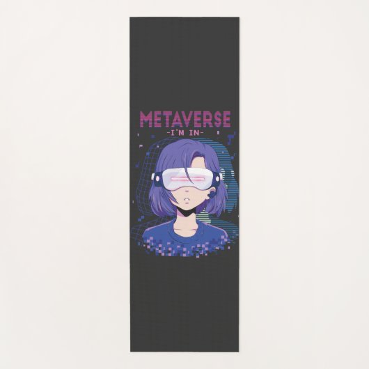 Anime-Mädchen Virtual Reality Brille Yoga Mat, Yogamatte (Vorderseite)