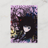 Anime Mädchen - Visitenkarte (Rückseite)