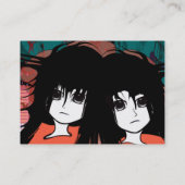 Anime Mädchen Visitenkarte (Rückseite)