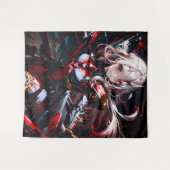 Anime-Mädchen Wandteppich (Vorderseite (Horizontal))