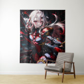 Anime-Mädchen Wandteppich (Beispiel)