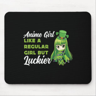 Anime-Mädchen wie ein normales Mädchen, aber glück Mousepad