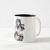 Anime-Mädchen Zweifarbige Tasse (VorderseiteRechts)