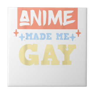 Anime Made Me Gay Funny Anime sogar LBGTQ Gay Prid Fliese