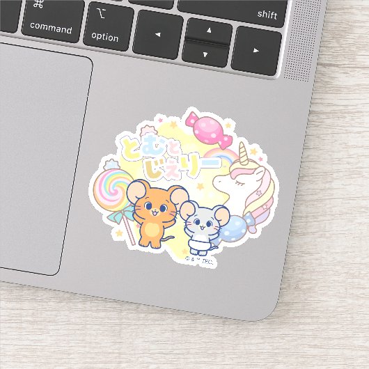 Anime Magical Candyland mit Jerry und Tuffy Aufkleber (Detail)